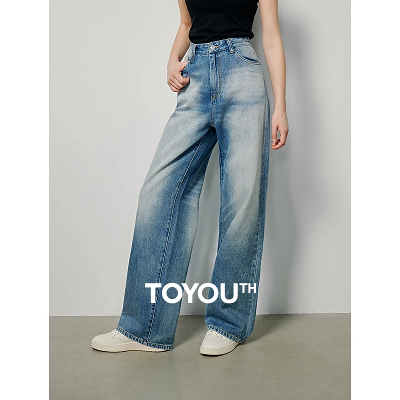 toyouth-women-denim-jeans-2024-washed-gradient-straight-wide-leg-pants-trousers-femme-denim-slim-jeans