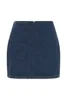 Women Denim Two Piece Sets Single-breasted Splice Short Sleeve Jackets Slim Fit Straight Wrap Hip Ultra Short Skirt Female Suits 5