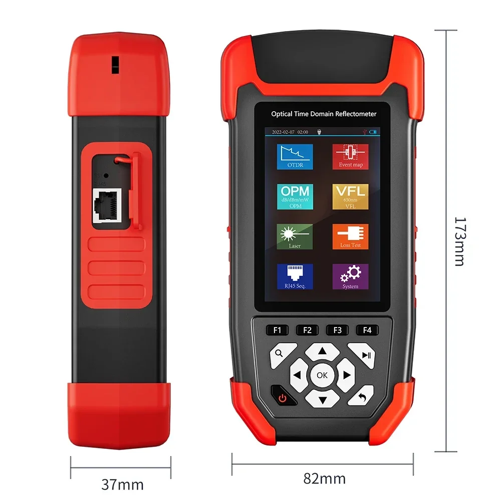 NOYAFA NF-981 OTDR 광섬유 결함 감지기, OPM VFL OLS 이벤트 맵 이더넷 광섬유, 10m-60km 케이블 테스터용 광 전력 계량기