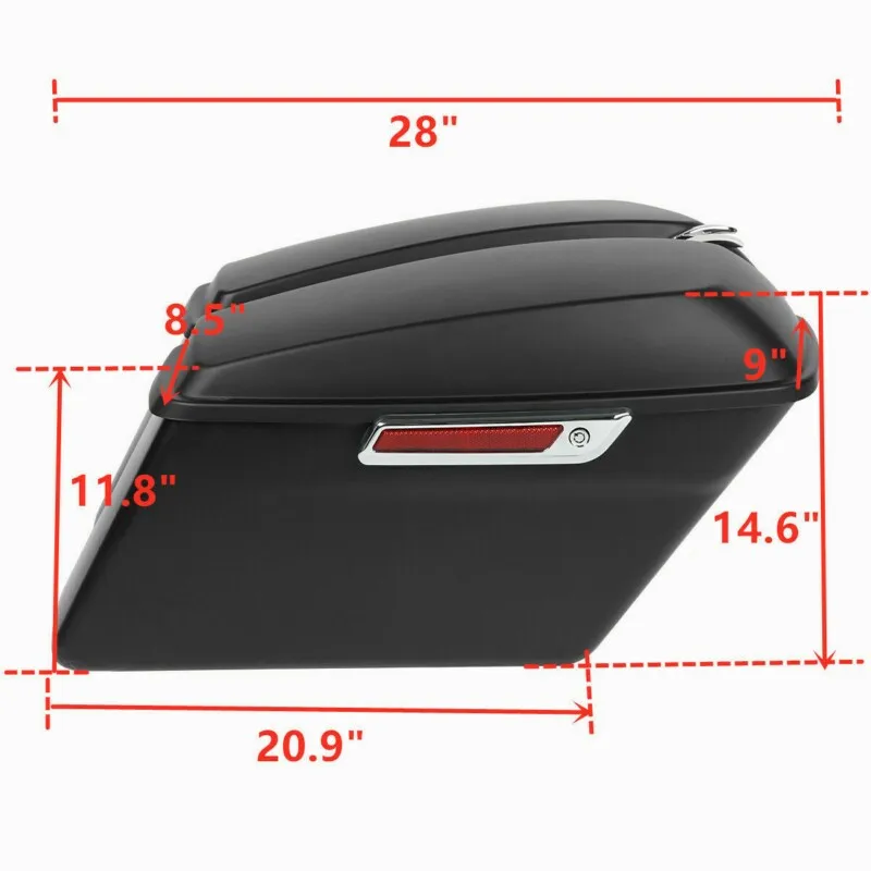 Motorcycle Hard Saddle Bags Saddlebags Trunk For Harley Touring Street Glide 2014-2023 2021 2020 2019 2018