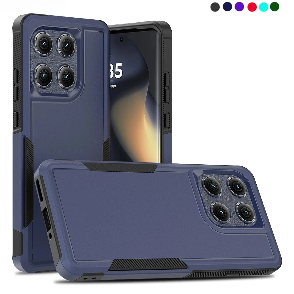 Heavy Duty Armor Protect Rugged Phone Case - 2-in-1 Shockproof Cover with PC+TPU Material