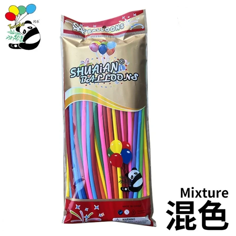 Latex Balloon 260 Matte Strip 1.8g Solid Color Mixed Color Magic Weaving Creative Thickened Children Cartoon
