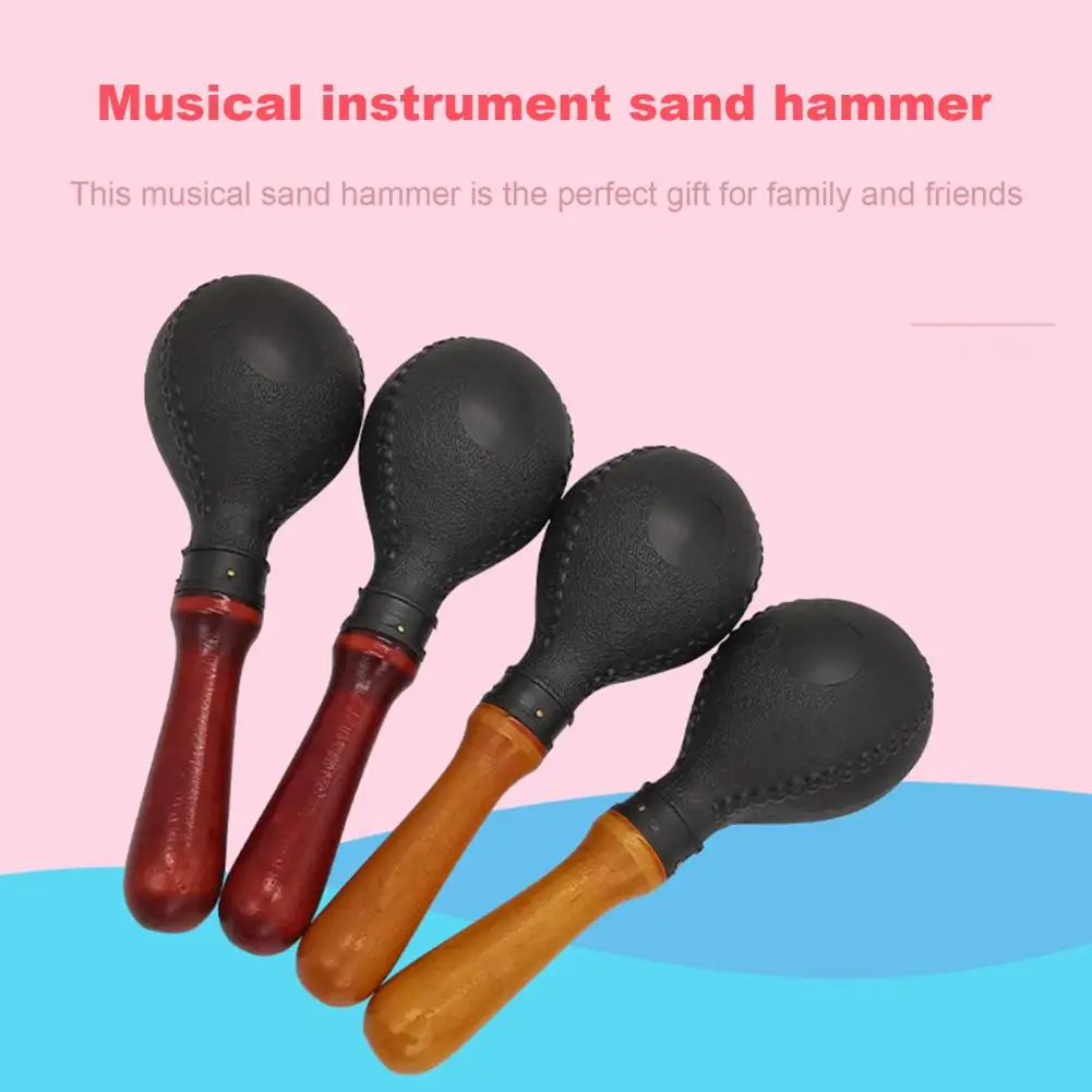 

Ergonomic Handle Maracas Wooden Baby Maracas Toy for Early Education Musical Development Hand Shaker for Kids for Festivals