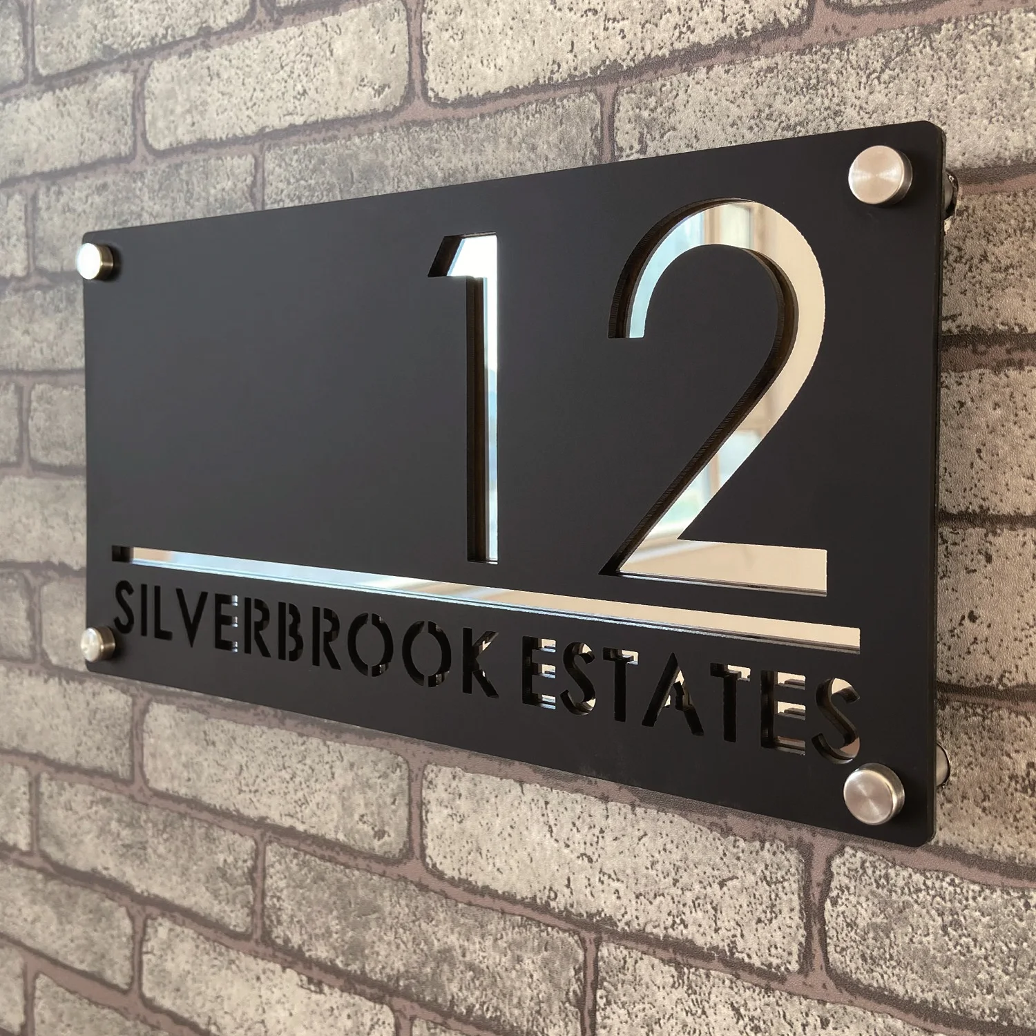 Waterproof Acrylic House Number Signs House Numbers Number Plate Wall Decor Stylish Durable Sun-Resistant Indoor/Outdoor Address Display
