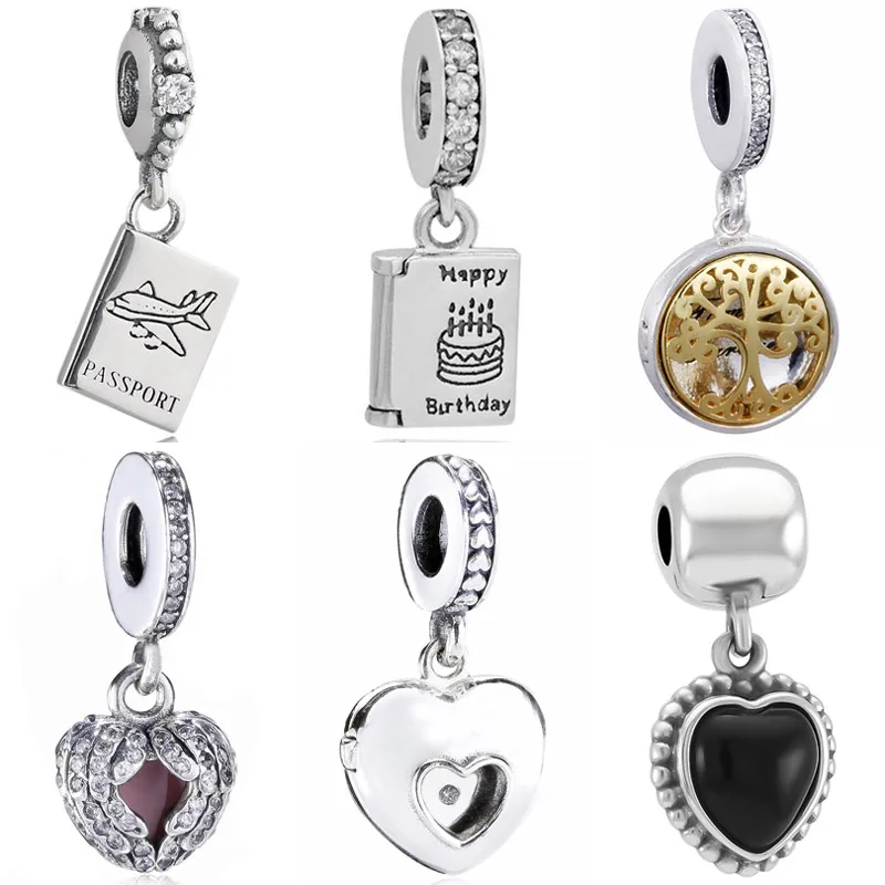 Family Roots Medaglione Auguri Di Compleanno Passaporto Mi Amor Onice Ciondolo Charm Jewelry Fit 925 Sterling Silver Bead Braccialetto Popolare