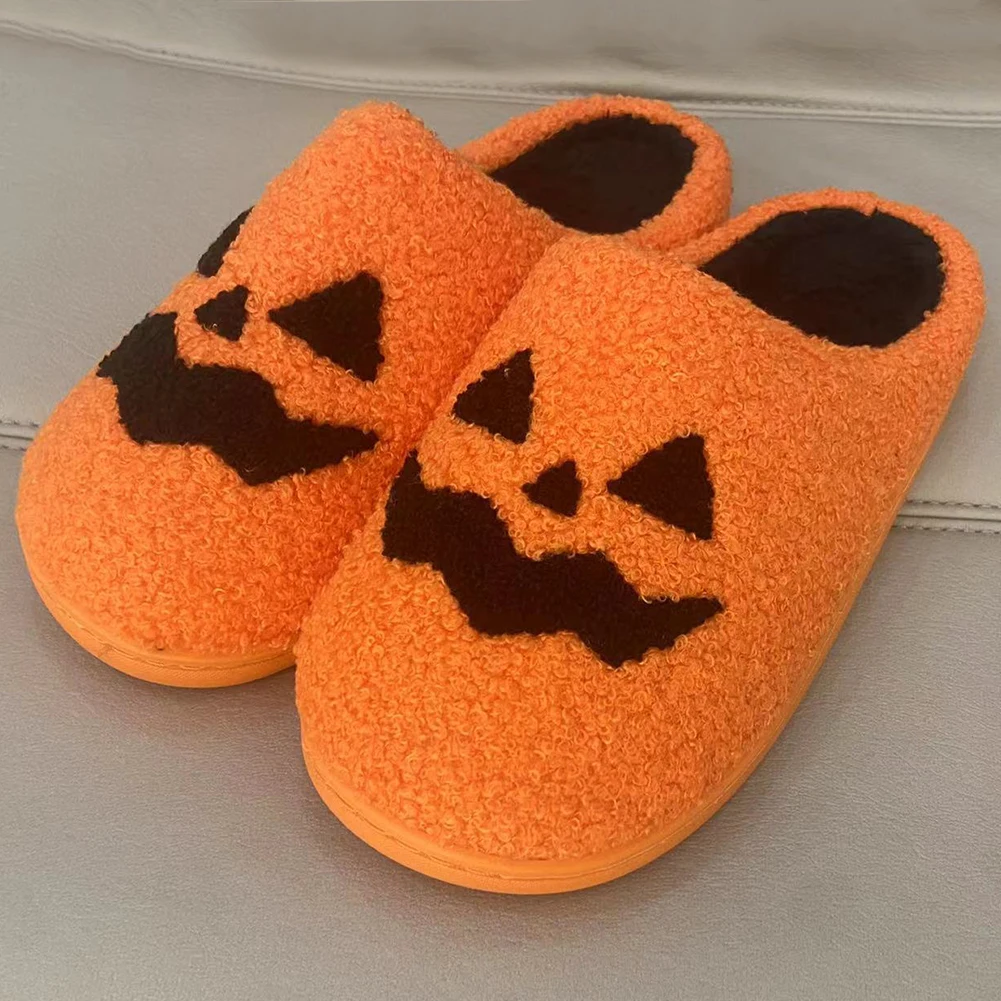 Unisex Novelty Slippers FAYUEKEY Zombie House Fuzzy Slippers - Unisex Halloween Scary Plush Slipper Shoes For Men & Women Plush Horror Slippers-138704