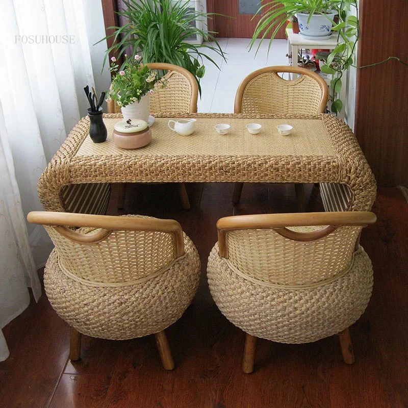 

Простая мебель для гостиной, журнальные столики, Современная квартира, спальня, ротанговый стол, креативный домашний общежитий, прикроватный столик T