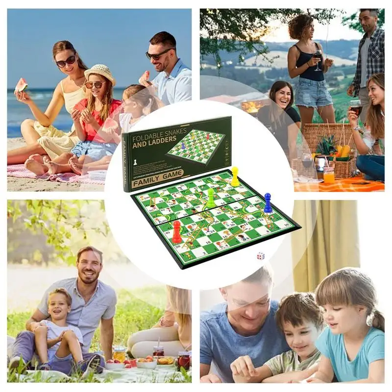 Portable Chess Set Stable Foldable For Kids Non Magnetic Educational Board Games Toys For Boys Girls