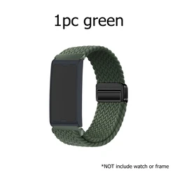 Braided Nylon Watch Band with Magnetic Buckle - 22mm Stretchy Elastic Fabric Strap - 22mm (Type C)