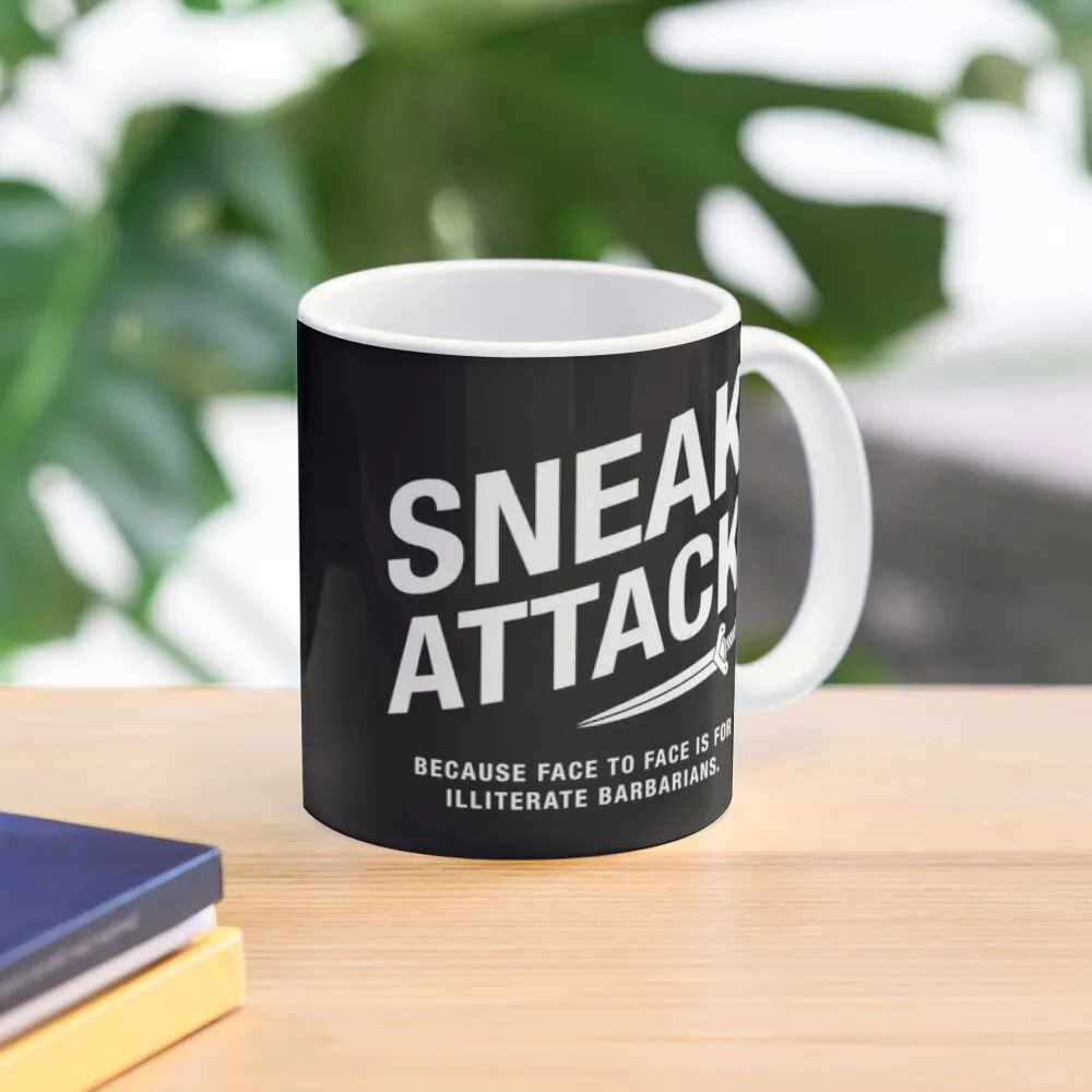 

Rogue Sneak Attack Illiterate Barbarians Gaming Coffee Mug Mate Cup
