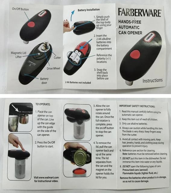 Farberware Hands-Free Automatic Can Opener 
