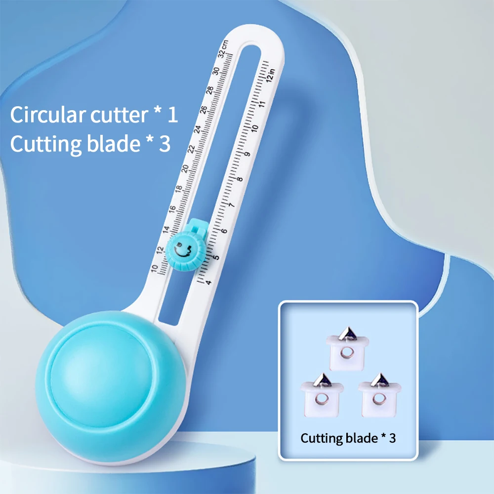 

Round Paper Cuttings Machine Adjustable Round Size Drawing Round Knife Children's Hand Account DIY Round Paper Cutting Tool