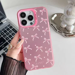 Cute Pink Stripe Bow Bowknot Laser Cartoon Luxury Phone Case - NORD 2 5G (S19305)