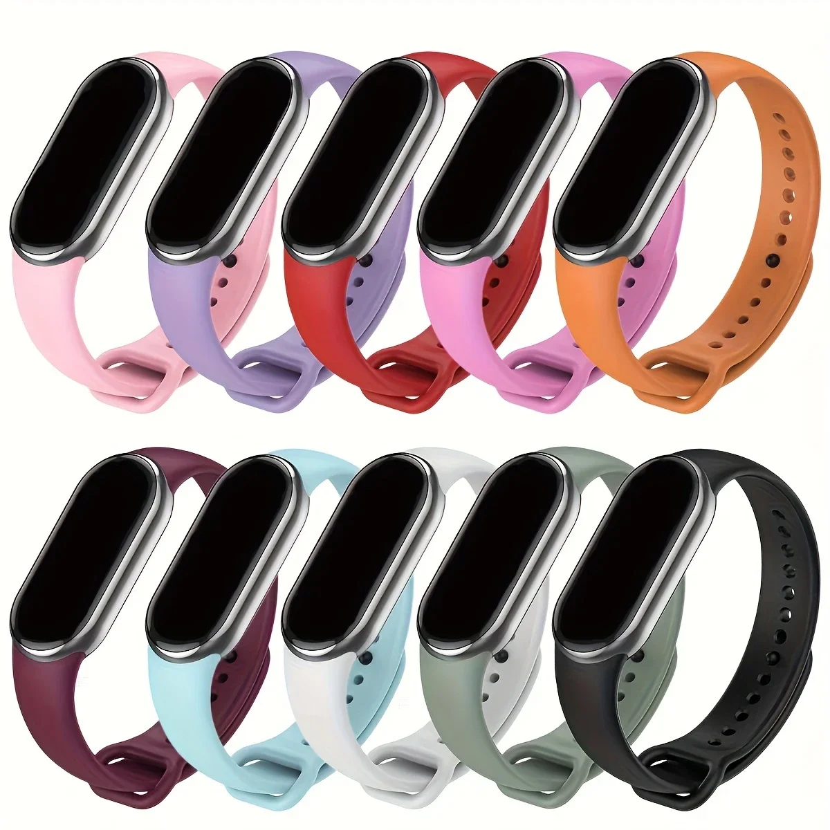 Sport Watch band For Xiaomi Mi band 10-NFC Strap Replacement miband10 Bracelet waterproof silicone smart mi band 9-8 Accessories