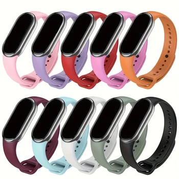 Sport Watch band For Xiaomi Mi band 10-NFC Strap Replacement miband10 Bracelet waterproof silicone smart mi band 9-8 Accessories