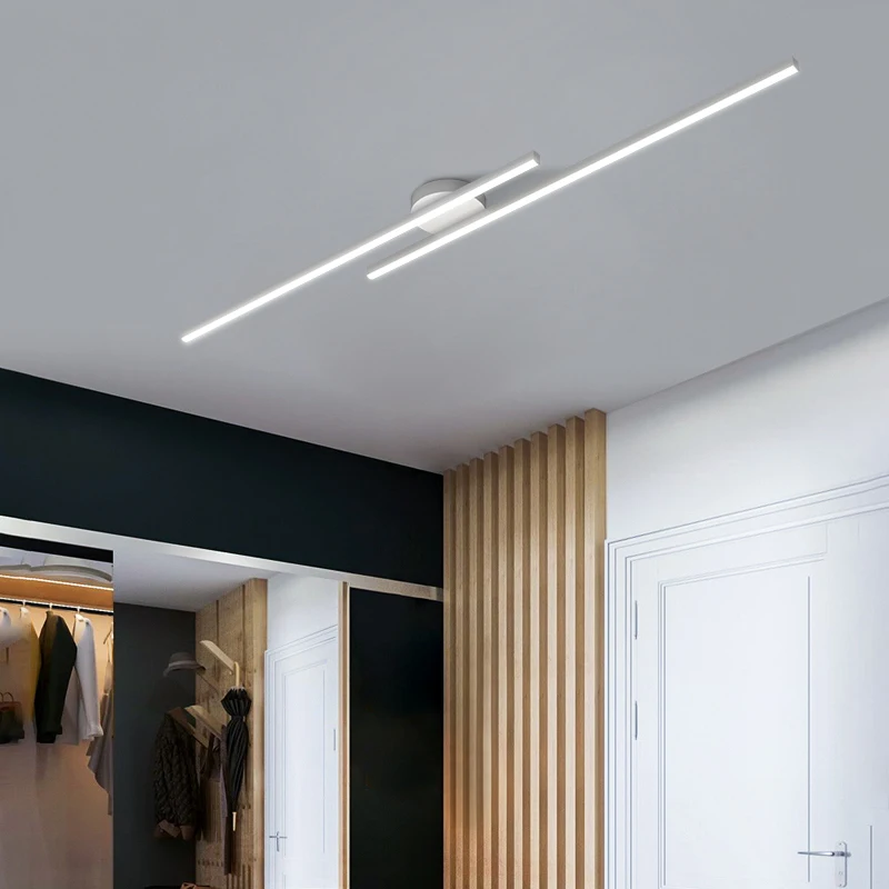 LED Chandelier Minimalist Led Strip Chandeliers Aisle Corridor Balcony Ceiling Lamps Simple Modern Creative Entrance Cloakroom Lighting Light