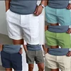 Men Summer Cotton Linen Shorts Breathable Running Gym Shorts Sport Basketball Shorts Beach Sweatpants Man Clothing Streetwear 1