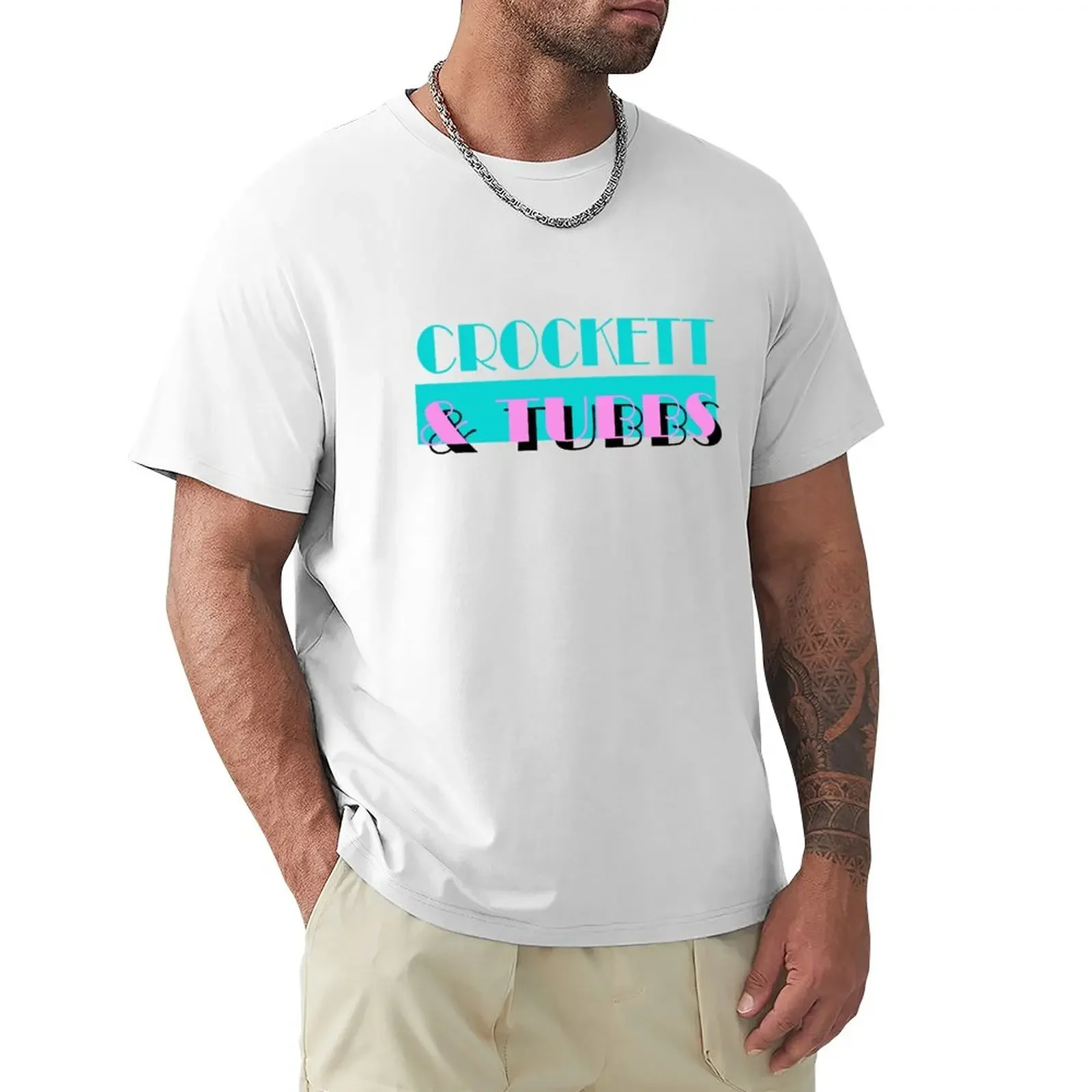 

Футболка Crockett & Tubbs, графика, черные спортивные мужские футболки для фанатов