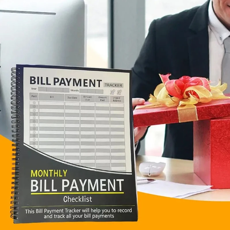 Monthly Bill Organizer Payment Tracker Planner Notebook Home Budget Expense & Bill Tracker For Men Women