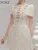  Elegant Short Dress European Style 3D Floral O Neck Hollow Nail Bead Fashion Tide Dresses For Women 2025 Spring Summer 1346