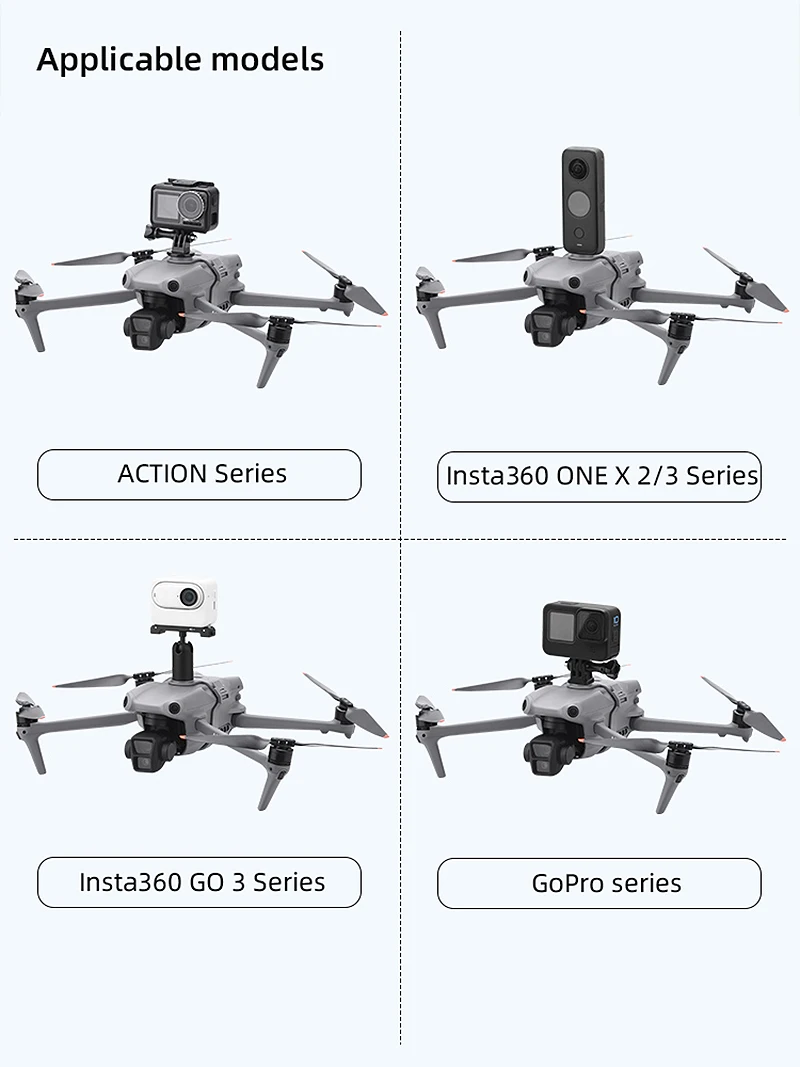 Description Picture 5 of itemUpper Bracket Extension Holder for DJI Air 3/Air 3S Top Mount Kit Drone Accessories