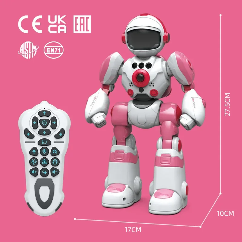 RC Robot Kids Intelligent Voice Gesture Control Programming Music Dancing Toys Recording Electric Robot Toy Children Gift