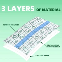 Medical Tattoo Aftercare Waterproof PU Film for Protective Skin Healing Bandages PU Tape Medicinal Wound Dressing Adhesive 2