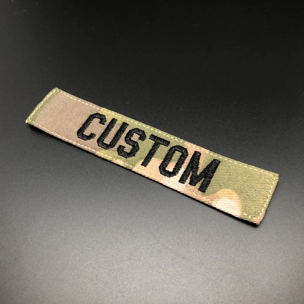 Embroidery Custom Name Patch Chest Tapes Badges Fold Frame Acu Multicam  Alpine Tropic Rg Green Black Brown Gray Aor2 Blue Tan - Patches - AliExpress