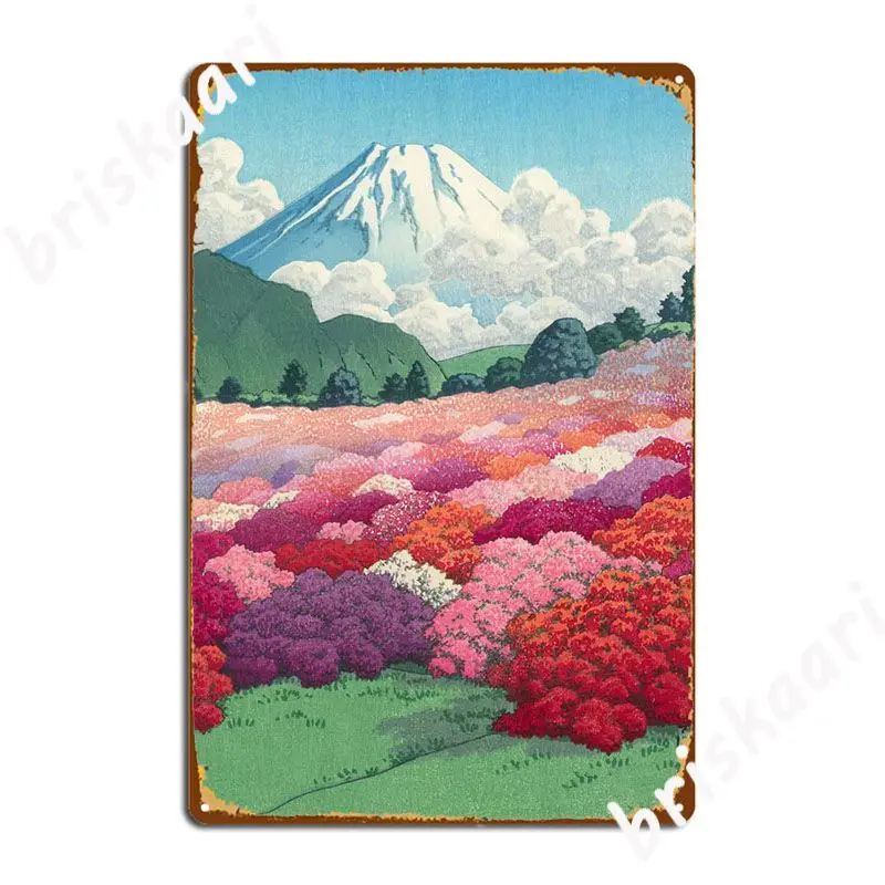 

Fuji And Azalea Garden Poster Metal Plaque Plaques Funny Party Club Party Tin Sign Posters