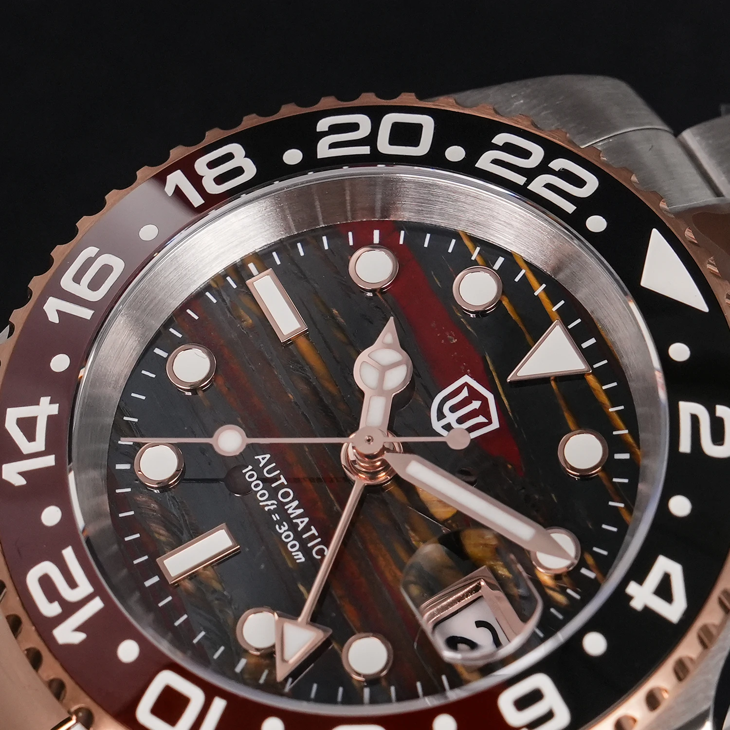 Watchdives WD16760 V2 NH34 Sub GMT Watch Stainless Steel Sapphire