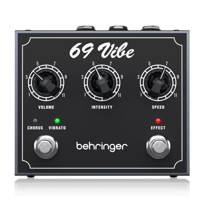 Behringer 69 Vibe Pedal with Footswitchable Modes, Onboard Speed Control and Dual Inputs For living play