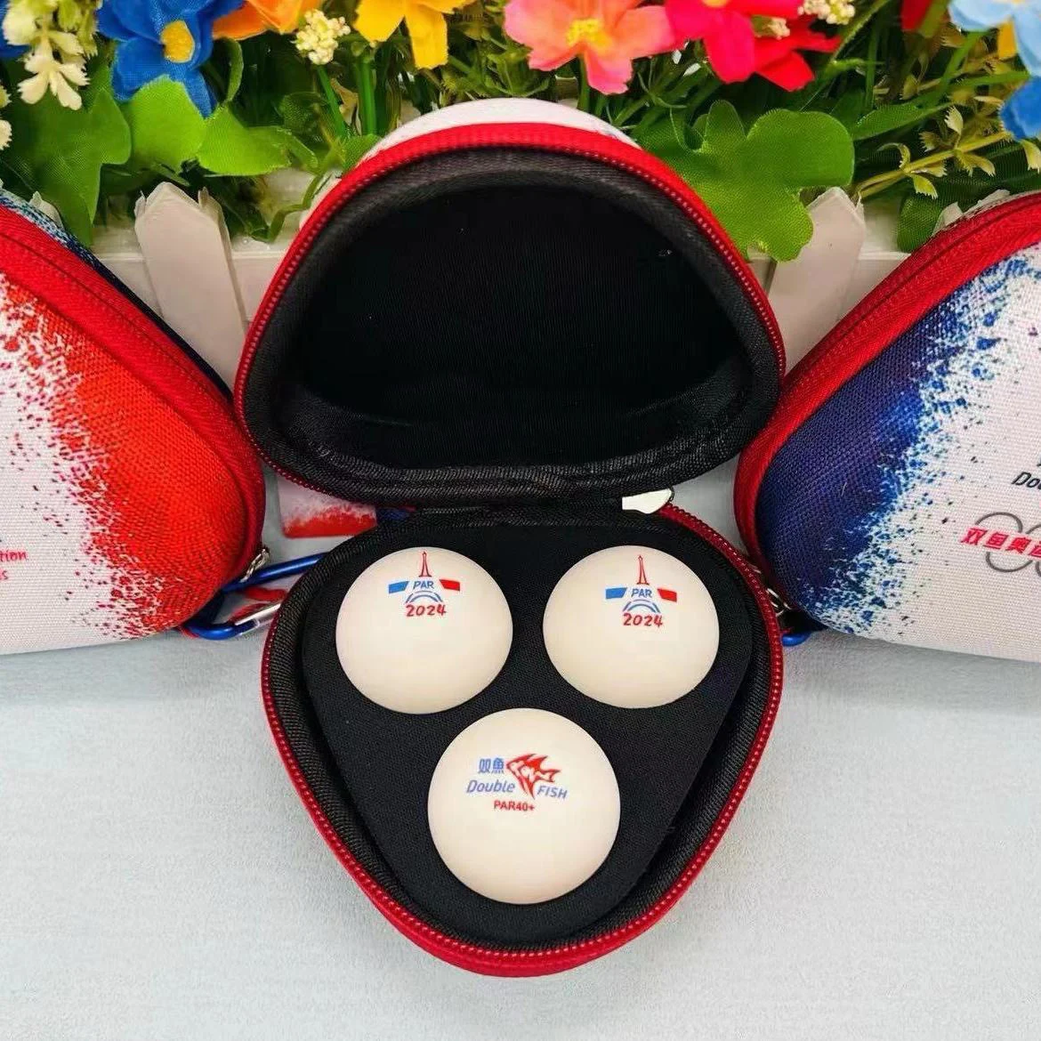 Balles De Tennis De Table Commémoratives Jeux Olympiques Paris 2024 - Boîte Cadeau De 5 Balles