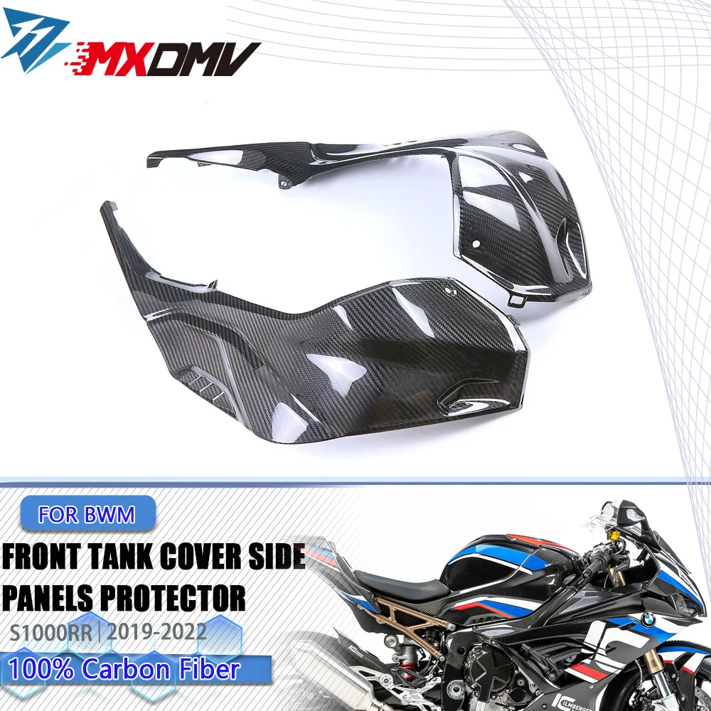 

For BMW S1000RR S1000R M1000R 2019-2023 Motorcycle Accessories Pure Carbon Fiber Tank Side Panels Fairing Cover Kits