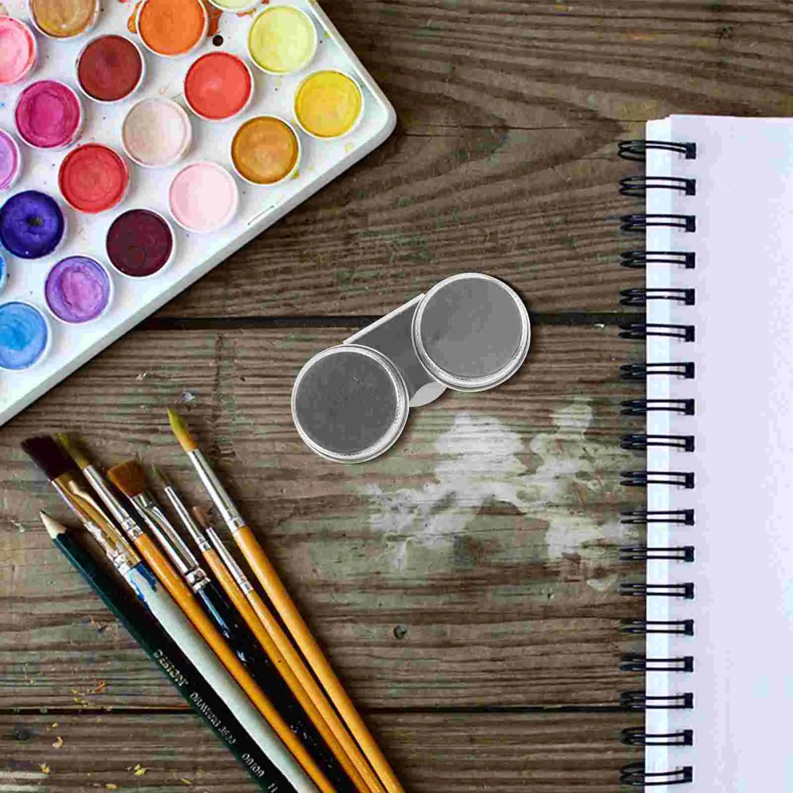 Palette Cup Stainless Steel Oil Palette Cup Artists Painting Supplies Portable Palettes Brush Cleaning Pot