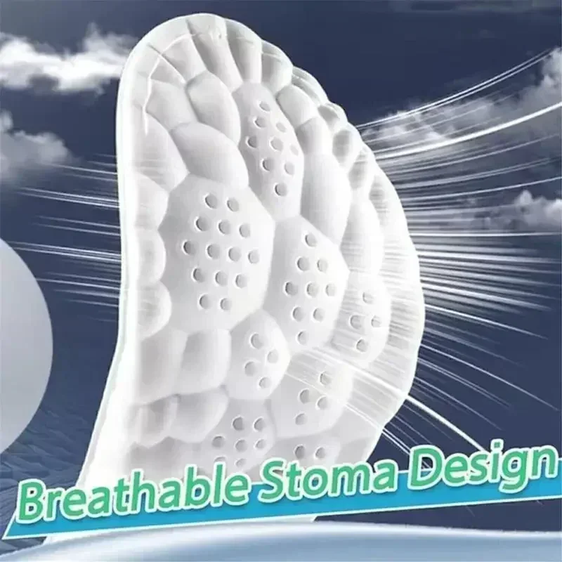 Memory Foam Acupressure Sweat-Absorbent Air Cloud Cushion Insoles