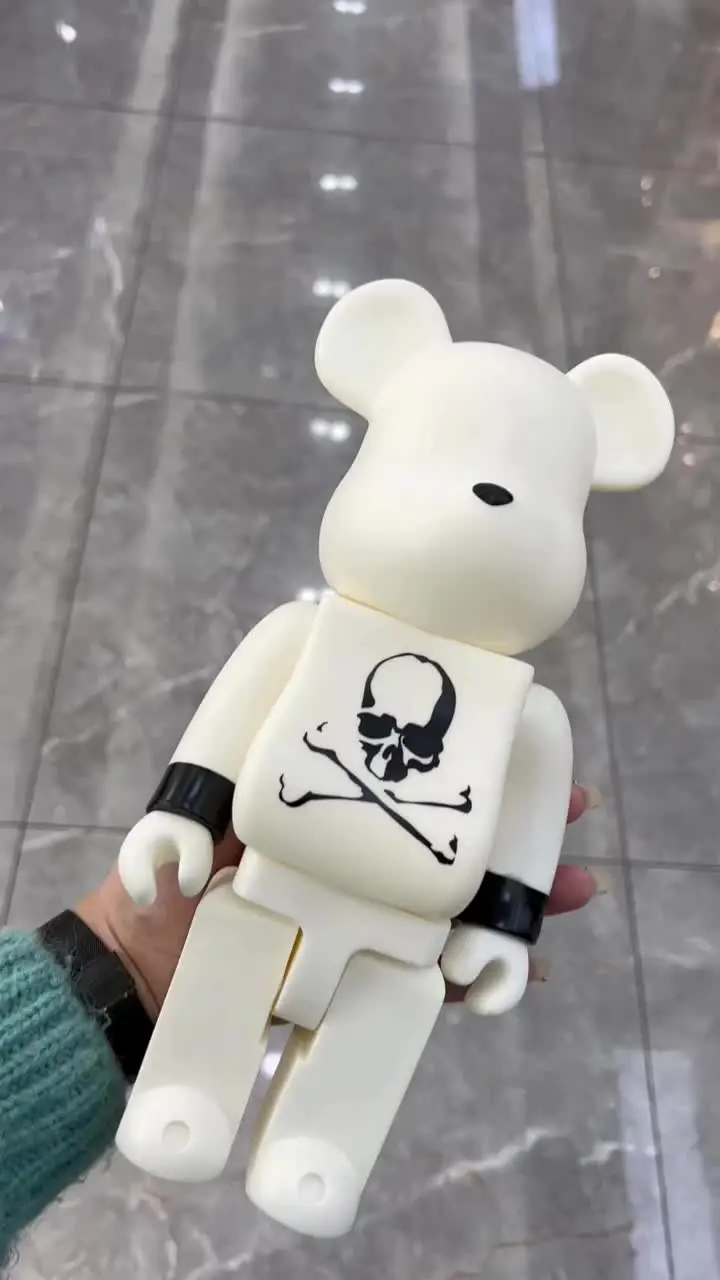 Bearbrick 400% White Skull Bear Skeleton 28cm Height Easter
