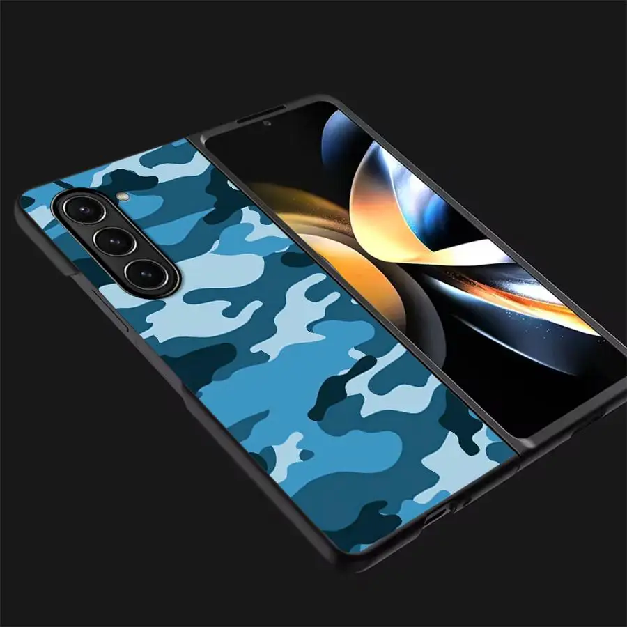 Camouflage Pattern Back Phone Cover Case for Samsung Galaxy ZFold5 ZFold3 ZFold7 Z Fold 7 6 5 4 3 ZFold6 ZFold4 | Gaffar India