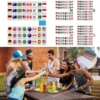 48/64 Blocks Flag Mahjong Tile Game 1/2 Players Funny Parent Child Party Game Toy Gift Mahjong Board﻿ 2