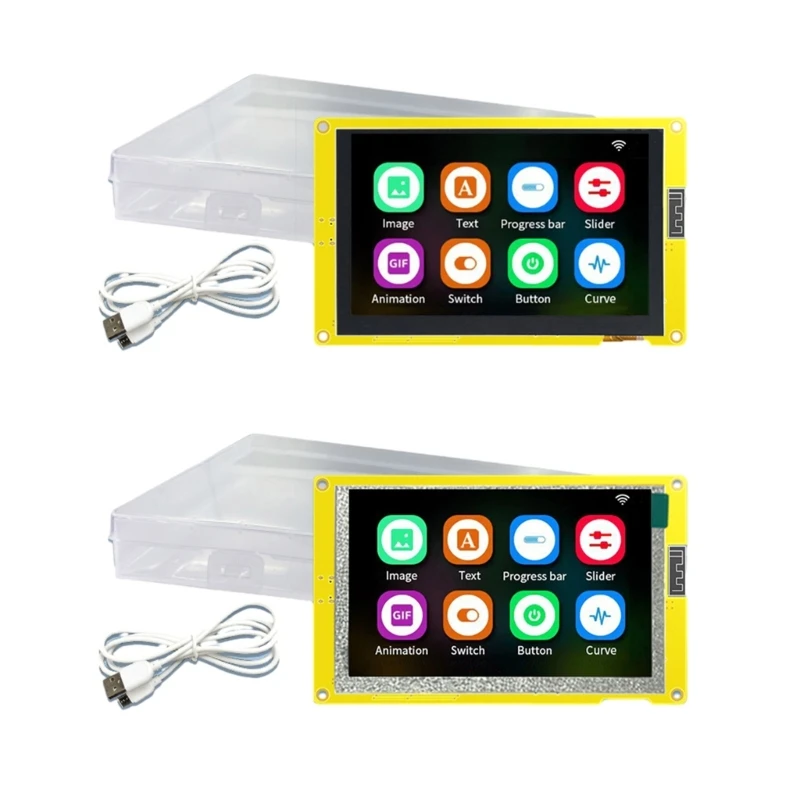 

5-дюймовый ЖК-дисплей ESP32 для LVGL, WIFI, Bluetooth-совместимая макетная плата, 5-дюймовый экран, 5-дюймовый сенсорный 8 МБ