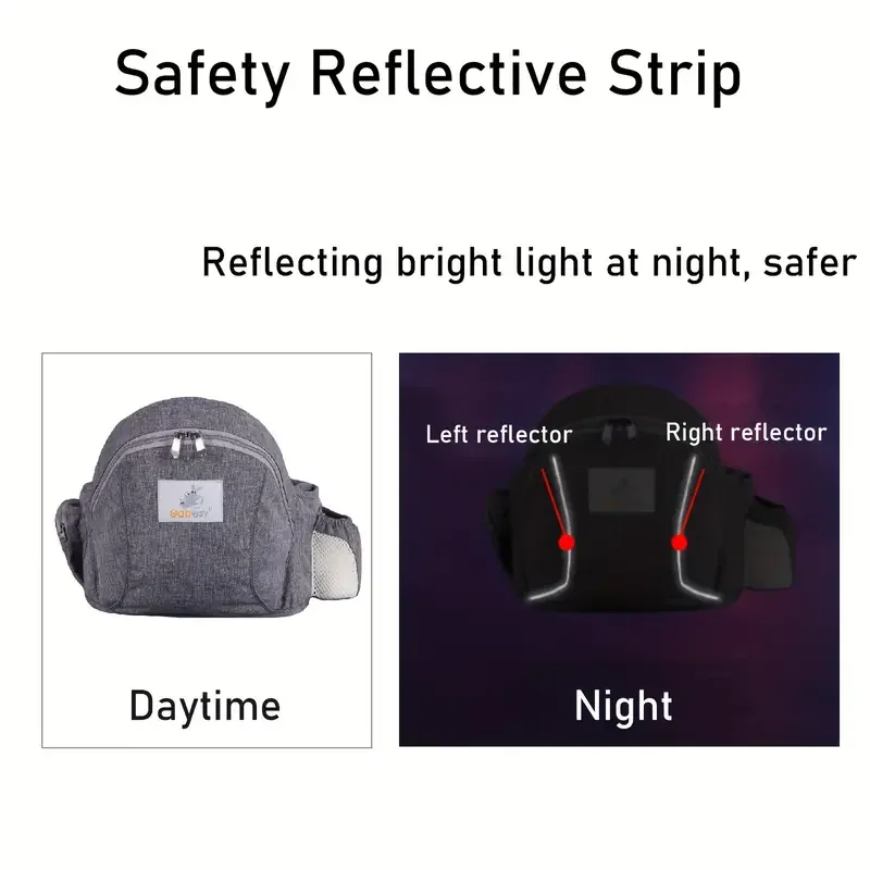 Ergonomic  Baby Carrier Adjustable Waistband Ergonomic Lightweight Collapsable Hipseat Carrier Portable Pocket 2