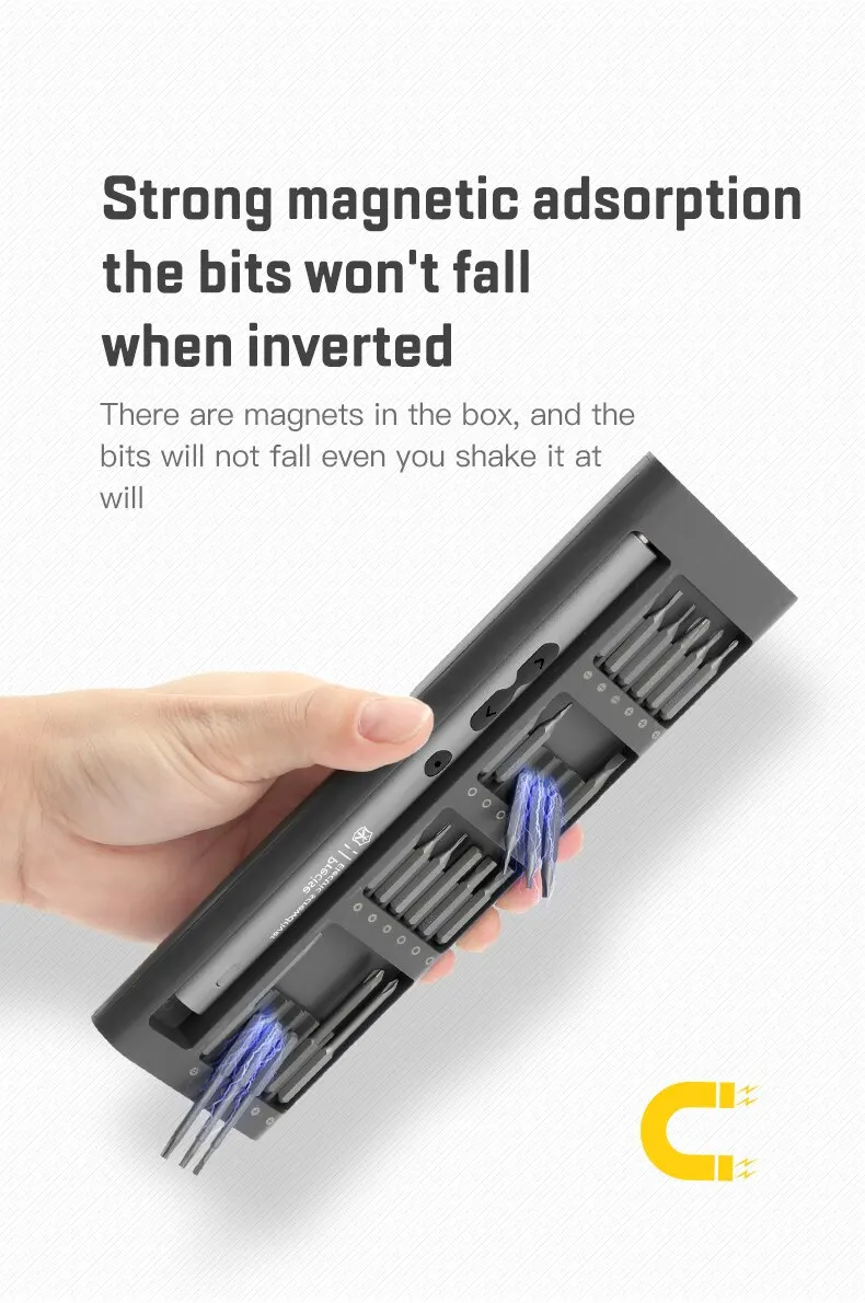 S2c10609a14f84b838d6583428fc3640aH 51 in 1 Electric Screwdriver Precision Set Power Tool Kit Rechargeable Wireless Cordless Magnetic Bits for Repair Home Household Mallzona