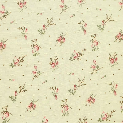 Vibrant Pink Floral Cotton Fabric