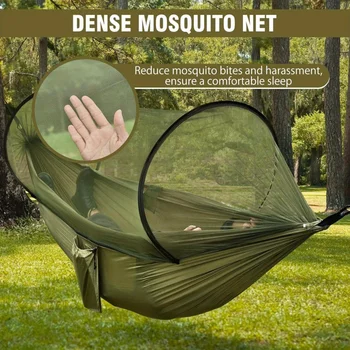 Ultralight Camping Hammock With Net 1