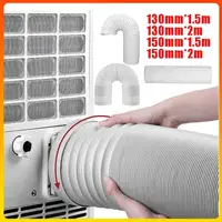 1.5/2M Portable universel Flexible climatiseur tuyau d'échappement Tube pièces de rechange pour Mobile climatisation tuyau de ventilation d'échappement 2