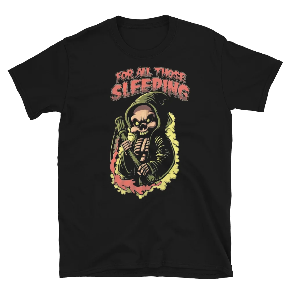 For All Those Sleeping Grim Reaper Emo Scrreamo Easycore Band T-Shirt