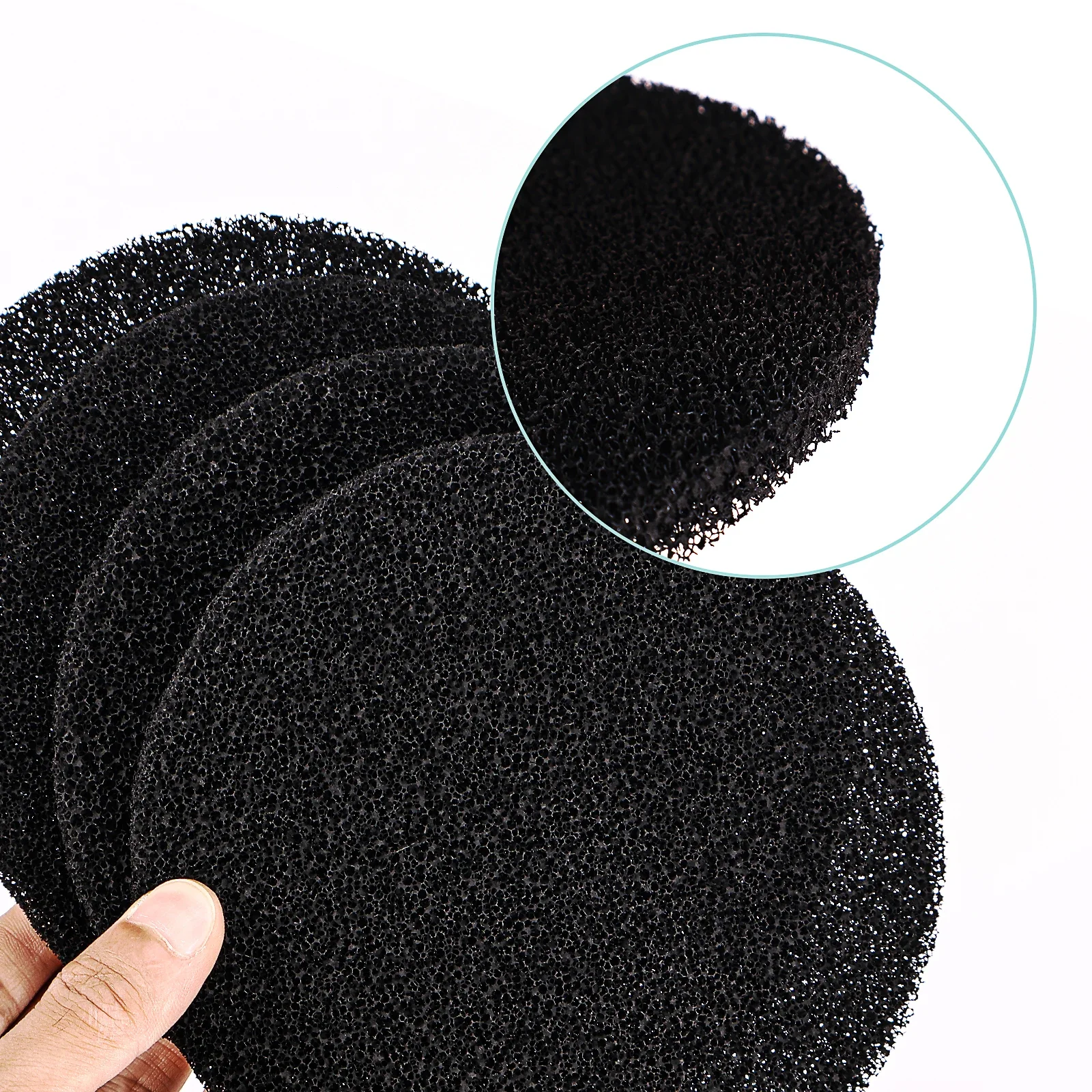 12Pcs Activated Charcoal Odor Absorber Compost Bin Activated Carbon Filter Black Round Cotton Replacement Compost Filters for Kitchen Garden Tool