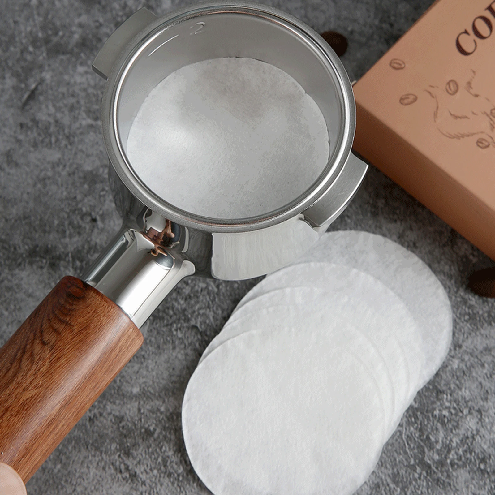 

51mm/53mm/58mm Coffee Filter Paper Home Handle Special Powder Bowl Filter Paper Secondary Water Filter Paper Coffee Accessories