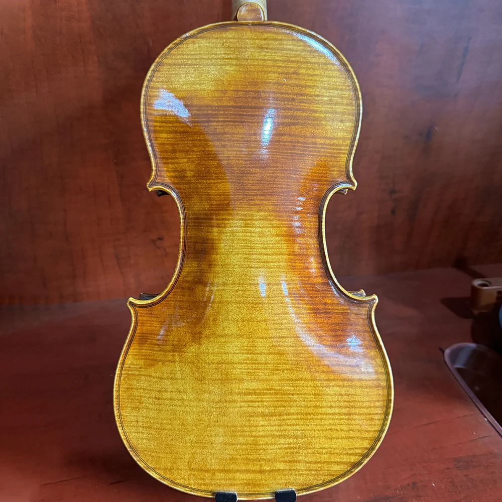 40 year natural European maple violin 4/4 set with Italian retro oily varnish professional violin with strong sound!