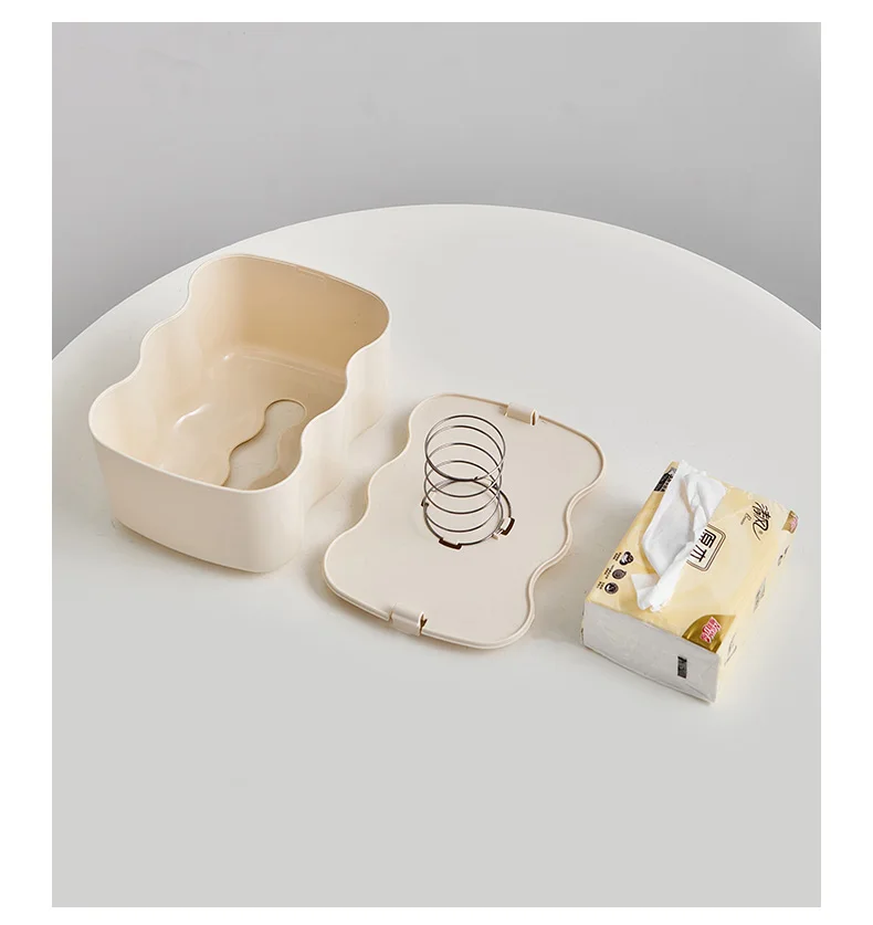 Modern Plastic Cream Cloud Tissue Box Creative Cute