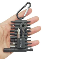 Jeu de clés à cliquet EDC à 60 dents, 21 pièces, support magnétique et embouts de 1/4 ", adaptateur de précision de 4 mm, portable avec mousqueton 1